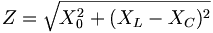 Z = \sqrt{X_0^2 + (X_L - X_C)^2}